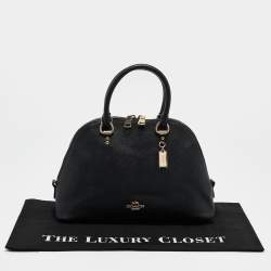 Pre Owned Coach Black Leather Katy Satchel