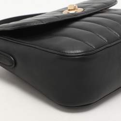 Coach Black Quilted Leather Top Handle Bag