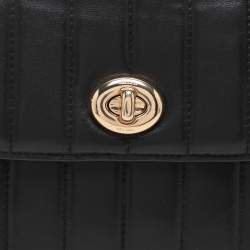 Coach Black Quilted Leather Top Handle Bag