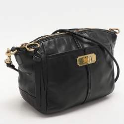 Coach Black Leather Crossbody Bag