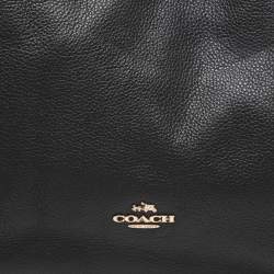 Pre Owned Coach Black Leather Edie Tote