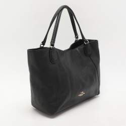 Pre Owned Coach Black Leather Edie Tote