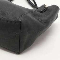 Pre Owned Coach Black Leather Edie Tote