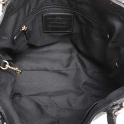 Pre Owned Coach Black Leather Edie Tote