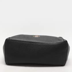 Pre Owned Coach Black Leather Edie Tote