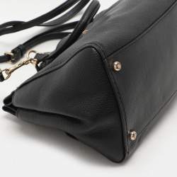Coach Black Leather Fulton Satchel