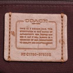 Coach Black/Beige Canvas And Leather Carlyle Shoulder Bag