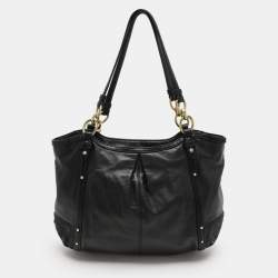 Coach Black Leather Alexandra Tote