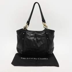 Coach Black Leather Alexandra Tote