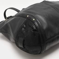 Coach Black Leather Alexandra Tote