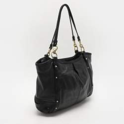 Coach Black Leather Alexandra Tote