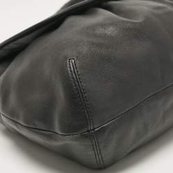 Coach Black Leather Flap Shoulder Bag