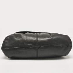 Coach Black Leather Flap Shoulder Bag