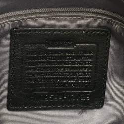 Coach Black Leather Flap Shoulder Bag
