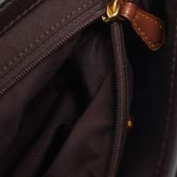 Pre Owned Coach Tricolor Leather Cassie 19 Crossbody Bag