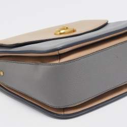 Pre Owned Coach Tricolor Leather Cassie 19 Crossbody Bag