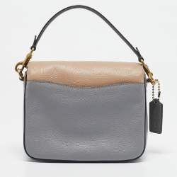 Pre Owned Coach Tricolor Leather Cassie 19 Crossbody Bag