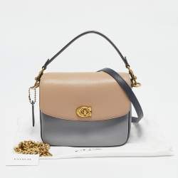 Pre Owned Coach Tricolor Leather Cassie 19 Crossbody Bag
