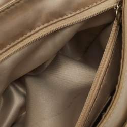 Coach Metallic Beige Leather Taylor Flap Bag
