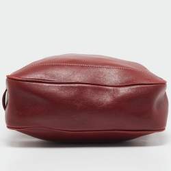 Pre Owned Coach Red Leather Hampton Market Lunch Tote