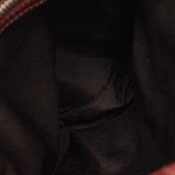 Pre Owned Coach Red Leather Hampton Market Lunch Tote