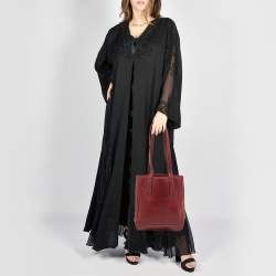 Pre Owned Coach Red Leather Hampton Market Lunch Tote