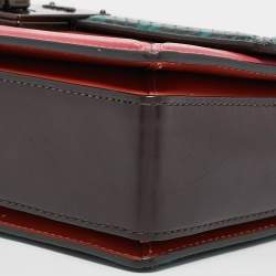 Coach Multicolor Leather and Snakeskin Hutton Shoulder Bag