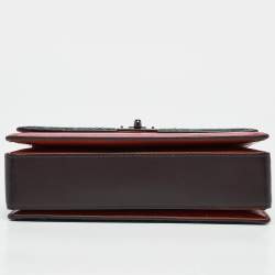 Coach Multicolor Leather and Snakeskin Hutton Shoulder Bag