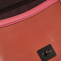 Coach Multicolor Leather and Snakeskin Hutton Shoulder Bag