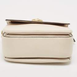 Pre Owned Coach Off White Leather Cassie 19 Crossbody Bag