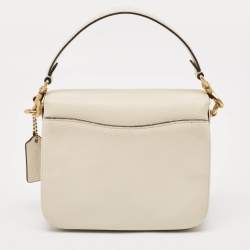 Pre Owned Coach Off White Leather Cassie 19 Crossbody Bag