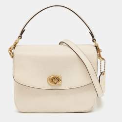 Pre Owned Coach Off White Leather Cassie 19 Crossbody Bag