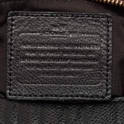 مملوكة مسبقًا Coach Dark Brown/Black Signature Coated Canvas and Leather Celeste Hobo