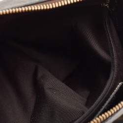 مملوكة مسبقًا Coach Dark Brown/Black Signature Coated Canvas and Leather Celeste Hobo