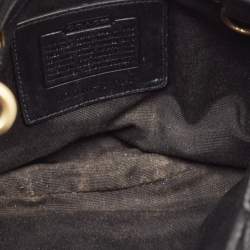 Coach Black Calfhair and Leather Hobo