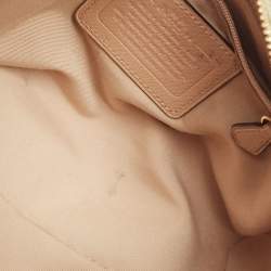 Coach Beige Leather Mini Bennett Satchel