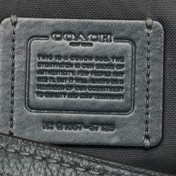 Pre Owned Coach Dark Green Leather Edie 31 Shoulder Bag