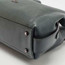 Pre Owned Coach Dark Green Leather Edie 31 Shoulder Bag