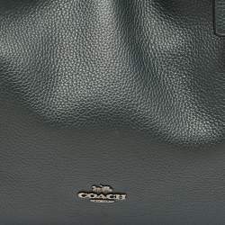 Pre Owned Coach Dark Green Leather Edie 31 Shoulder Bag