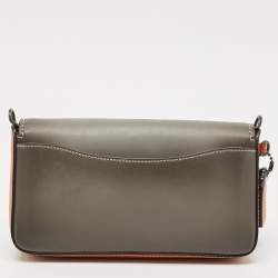 Coach Grey/Brown Leather Dinky Crossbody Bag