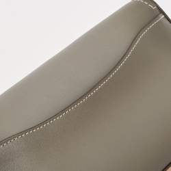 Coach Grey/Brown Leather Dinky Crossbody Bag