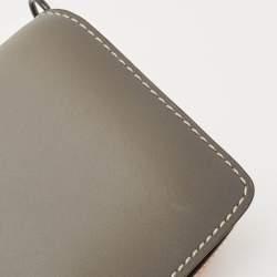 Coach Grey/Brown Leather Dinky Crossbody Bag
