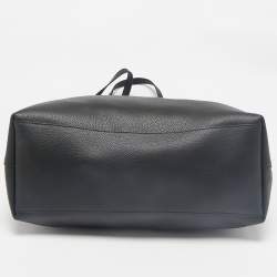 Coach Black Leather Central Zip Tote