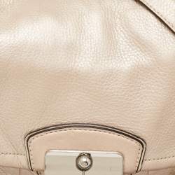 Coach Metallic Beige Leather Kristin Hobo