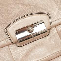 Coach Metallic Beige Leather Kristin Hobo