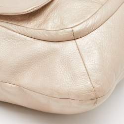 Coach Metallic Beige Leather Kristin Hobo