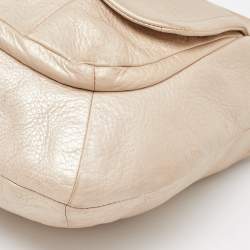 Coach Metallic Beige Leather Kristin Hobo