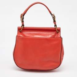 Coach Orange Leather Willis Legacy Saddle Crossbody Bag
