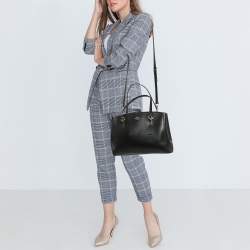 Coach Black Leather Large Christie Carryall Satchel