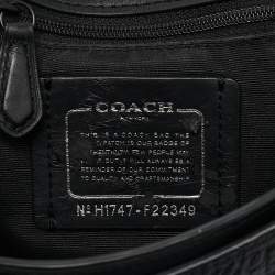 Coach Black Leather and Suede Faye Crossbody Bag